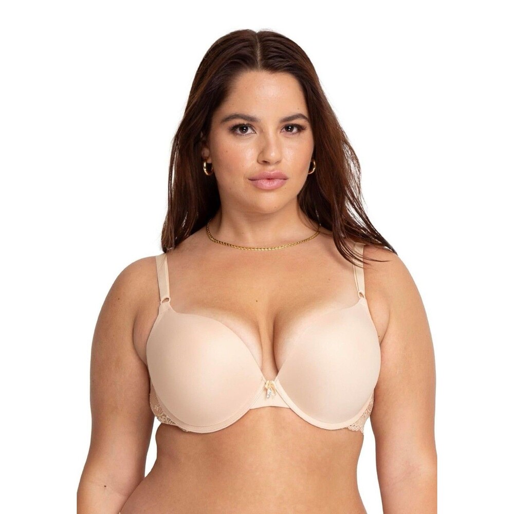 Smart & Sexy Bra 34B Maximum Cleavage Extreme Push Up Underwire RhinestoneSA276